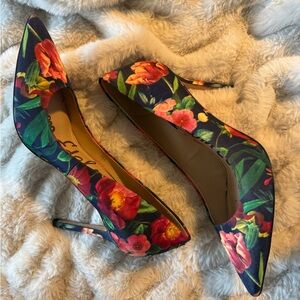 Sam Edelman Multicolor Floral Heels